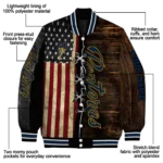 customized fiu panthers flag wood brown varsity jacket best selling.webp