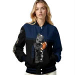 customized fiu panthers groot football blue black varsity jacket best selling.webp