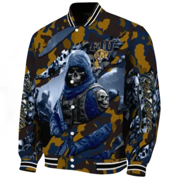 customized fiu panthers skull horde blue varsity jacket best selling.webp