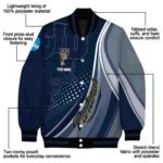 Customized FIU Panthers Wave Patterns Blue Jacket