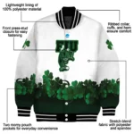 fiu panthers clovers pattern white green varsity jacket best selling.webp