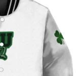fiu panthers clovers pattern white green varsity jacket best selling.webp