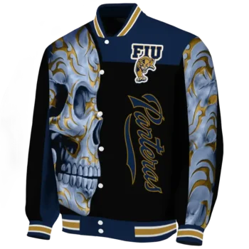 fiu panthers fire skull blue black varsity jacket best selling.webp