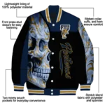 fiu panthers fire skull blue black varsity jacket best selling.webp