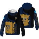 fiu panthers grid streak blue black windbreaker jacket best selling.webp