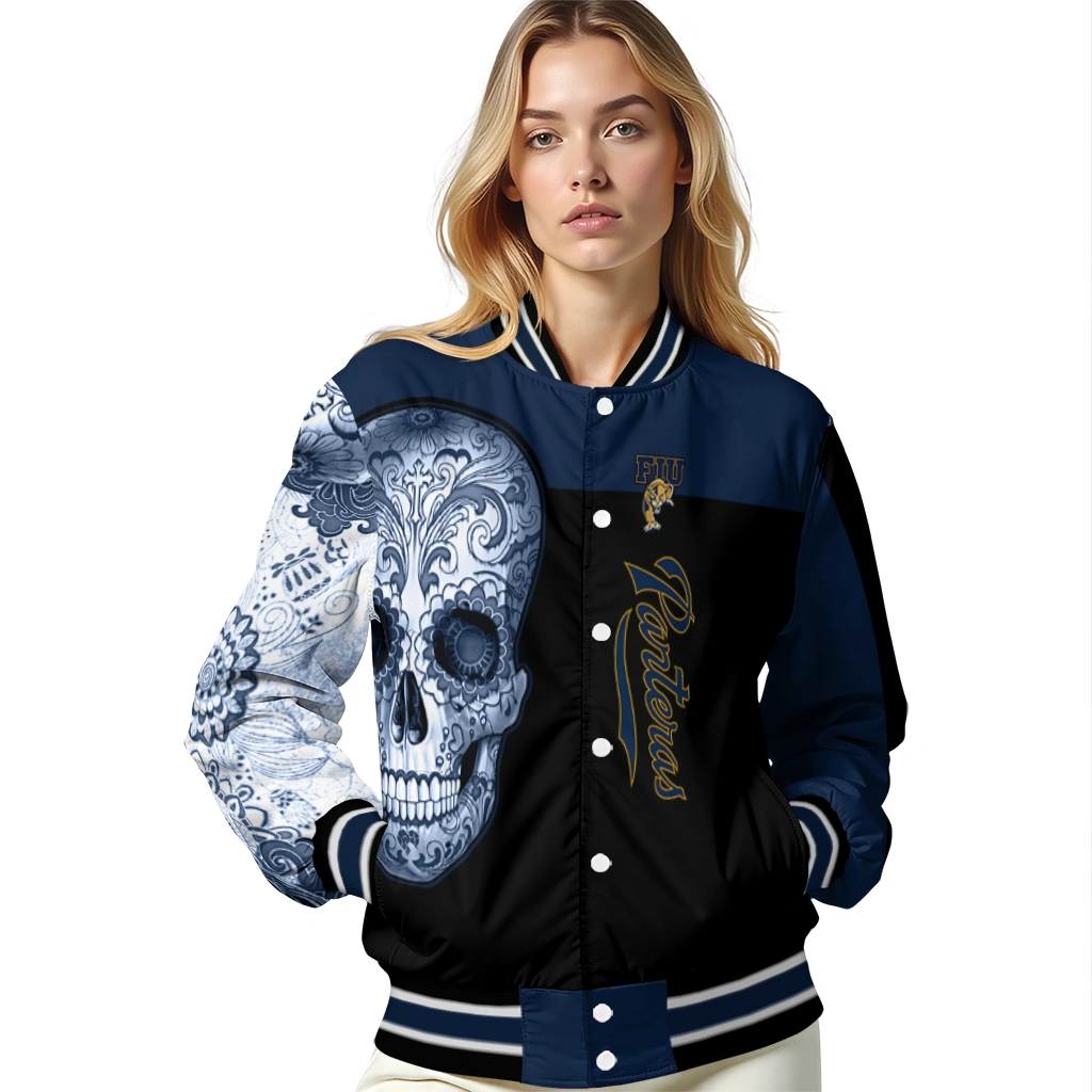 fiu panthers intricate skull blue black varsity jacket latest model.webp fiu panthers intricate skull blue black varsity jacket latest model.webp