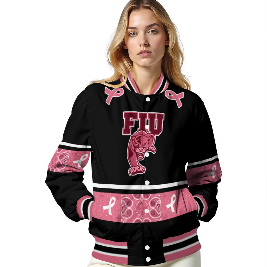 fiu panthers pink ribbon black pink varsity jacket latest model.webp fiu panthers pink ribbon black pink varsity jacket latest model.webp