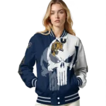 fiu panthers skull outline blue white varsity jacket best selling.webp