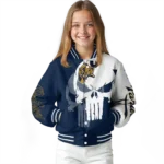fiu panthers skull outline blue white varsity jacket best selling.webp