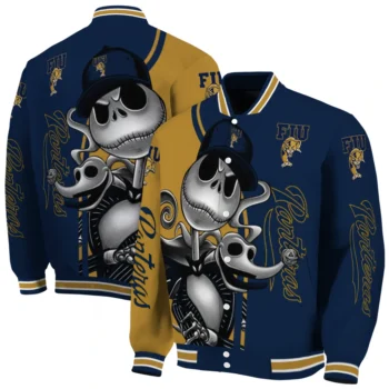 fiu panthers spooky grin blue varsity jacket fashion forward.webp