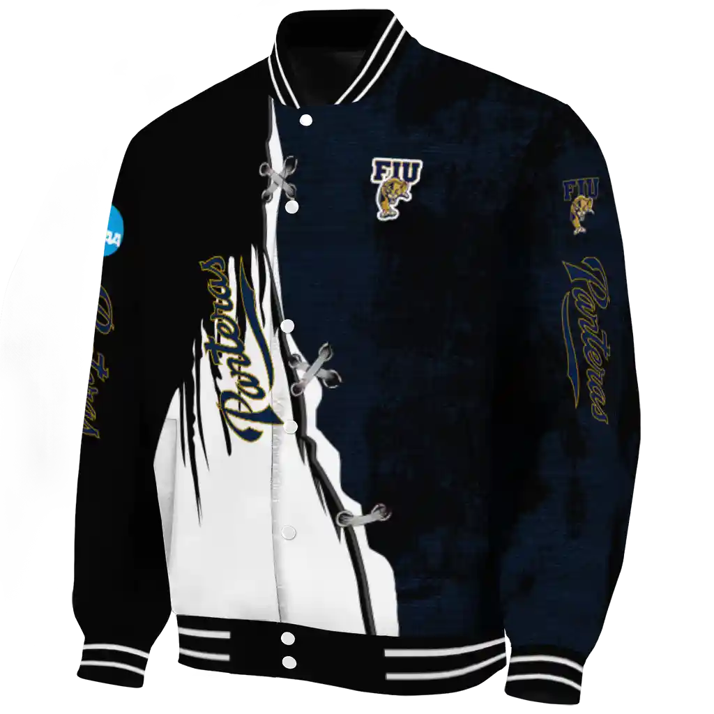 fiu panthers torn texture print blue black varsity jacket best selling.webp fiu panthers torn texture print blue black varsity jacket best selling.webp