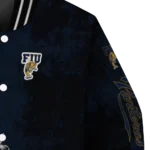 fiu panthers torn texture print blue black varsity jacket best selling.webp