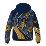 personalized fiu panthers blossoms helmet blue windbreaker jacket best selling.webp