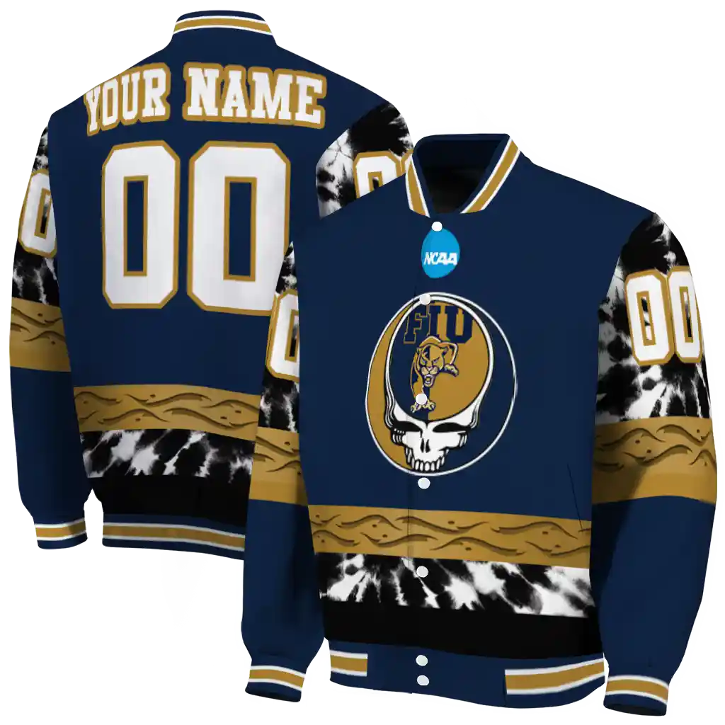 personalized fiu panthers circle skull blue black varsity jacket fashion forward.webp personalized fiu panthers circle skull blue black varsity jacket fashion forward.webp
