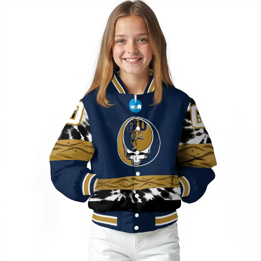 personalized fiu panthers circle skull blue black varsity jacket top rated.webp personalized fiu panthers circle skull blue black varsity jacket top rated.webp