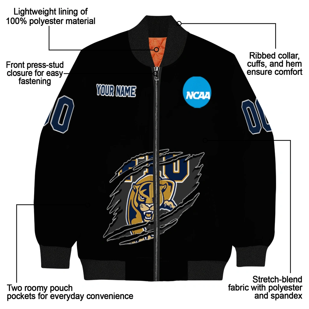 personalized fiu panthers claw shred black bomber jacket new arrival.webp personalized fiu panthers claw shred black bomber jacket new arrival.webp
