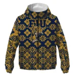 personalized fiu panthers geometric blossom blue windbreaker jacket best selling.webp