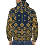 personalized fiu panthers geometric blossom blue windbreaker jacket best selling.webp