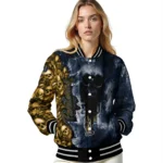 personalized fiu panthers skull cluster blue varsity jacket best selling.webp