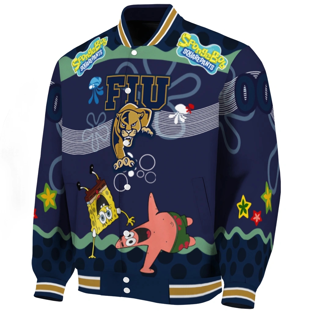 personalized fiu panthers spongebob playtime blue varsity jacket best selling.webp personalized fiu panthers spongebob playtime blue varsity jacket best selling.webp