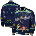 personalized fiu panthers spongebob playtime blue varsity jacket best selling.webp