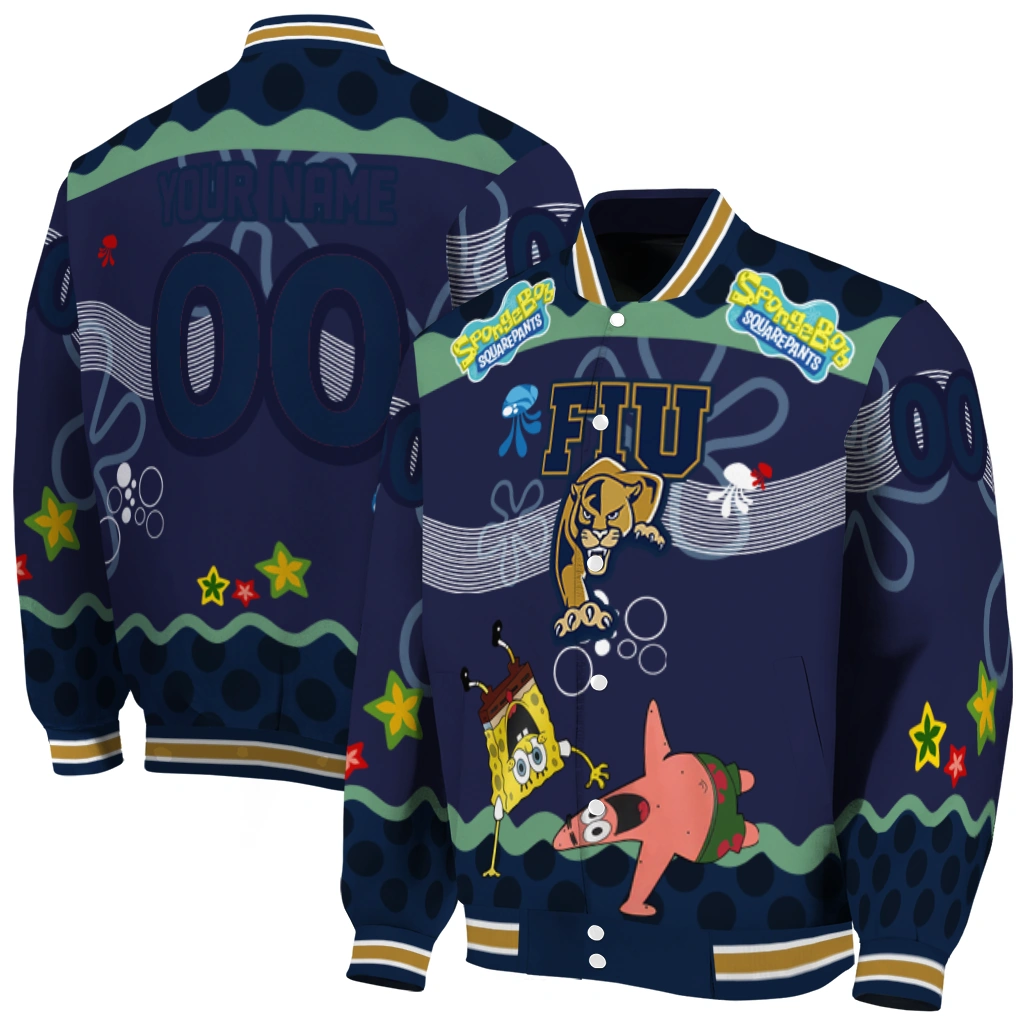 personalized fiu panthers spongebob playtime blue varsity jacket fashion forward.webp personalized fiu panthers spongebob playtime blue varsity jacket fashion forward.webp