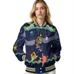 personalized fiu panthers spongebob playtime blue varsity jacket best selling.webp