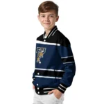 personalized fiu panthers stripe statement blue black varsity jacket best selling.webp